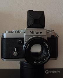 Nikon F2 + Mirino DW-1 + 50mm f/1.8 Ai-S Pancake