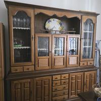 Credenza vintage anni '70 in noce massello