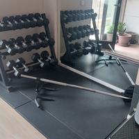 Set Manubri Esagonali + Rastrelliera 