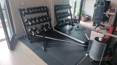 Set Manubri Esagonali + Rastrelliera 