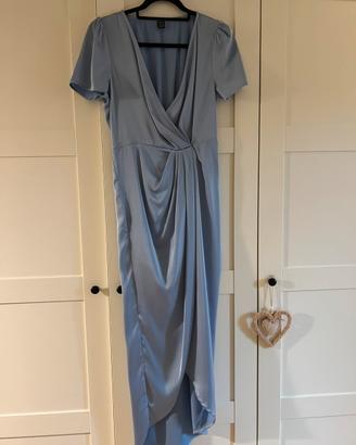 Vestito donna cerimonia azzurro