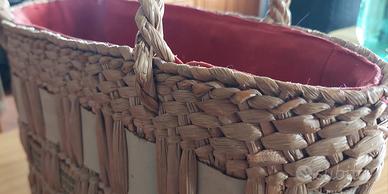 borsa in rafia anni 50