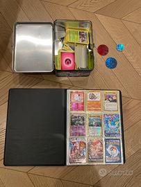 Lotto carte pokemon e accessori