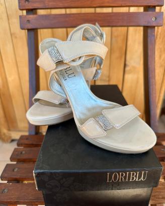 Sandali gioiello Loriblu Bijoux bianco latte 37