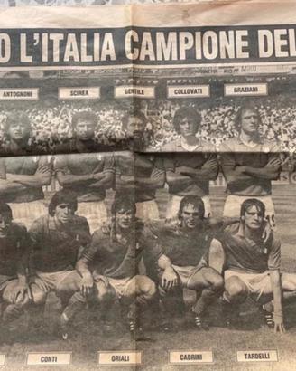 Gazzetta dello sport anno 1982 campioni del mondo