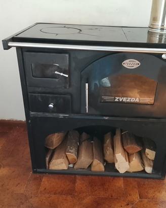 cucina stufa a legna 