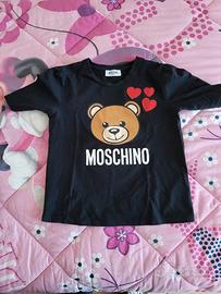 T-shirt  Moschino nera per bambina10 anni