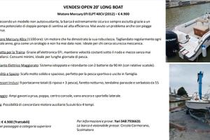 barca open 20 + Mercury 40 cv