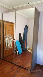 armadio 2 ante scorrevoli a specchio