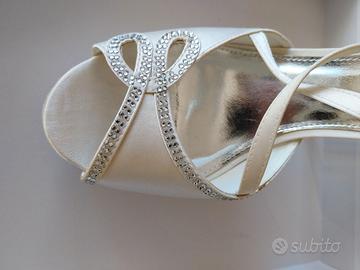 Sandalo bianco Queen Helena tg. 38