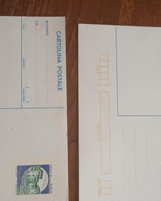 2 cartoline postali nuove L. 550