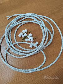 Cavo elettrico a tre fili intrecciato