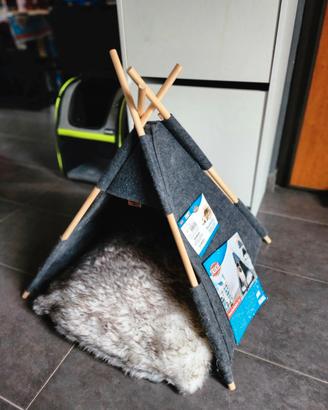 cuccia gatti nuova tenda indiani