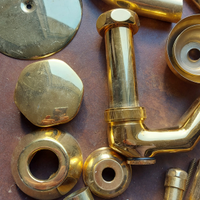 Tubi scarico lavandino dorato