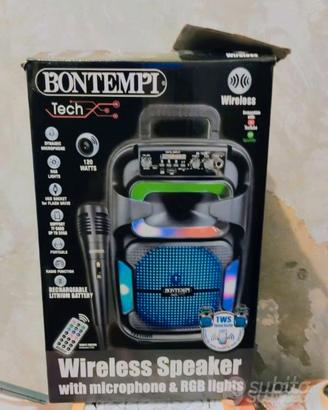 Cassa Bontempi bluetooth karaoke radio