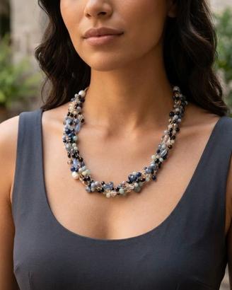 Collana artigianale cristalli e pietre dure