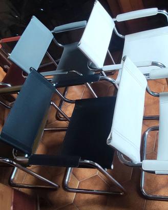 Set 6 Sedie Cantilever stile Bauhaus / Mart Stam