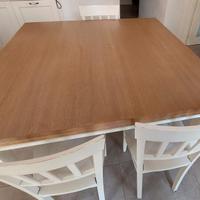 Tavolo quadro 140x140 estendibile