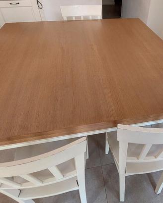 Tavolo quadro 140x140 estendibile