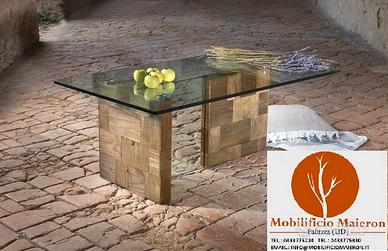 Mobili Rustici Legno Vecchio Tavolino cd12034