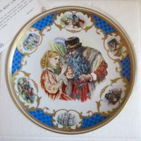 Piatto Favole. Porcellana Limoges 1983 con scatola