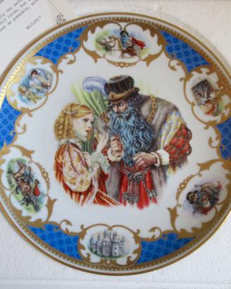 Piatto Favole. Porcellana Limoges 1983 con scatola