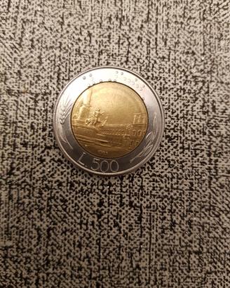 Moneta da 500 lire bimettallica 1983