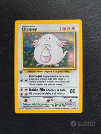 Chansey Prima Edizione Near Mint - Carte Pokemon 
