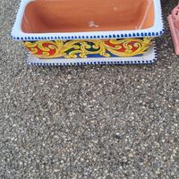 vaso rettangolare altezza 22 larghezza 42 ceramica