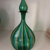 Bottiglia canne verticali vetro di Murano