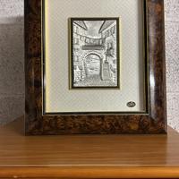 Quadro su lastra argento