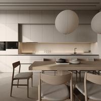 Cucina Moderna L. 3.90m con Doppia Colonna