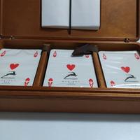 Carte da gioco Coruna con astuccio in legno