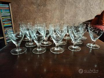 Servizio calici di cristallo 