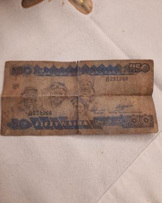 Banconota 50 naira banca  nigeria