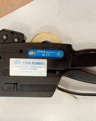 Prezzatrice/ ETIKA ROMANA N17,  2 righe
