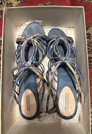 Giorgio Armani sandali tessuto tg.40