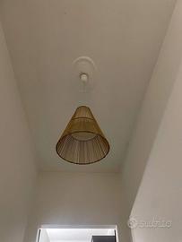 Lampade a sospensione vintage in rattan/bamboo