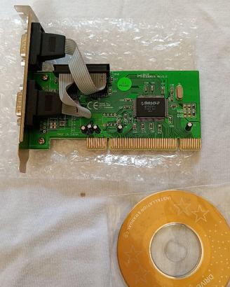 Scheda seriale PCI a 2 porte RS-232