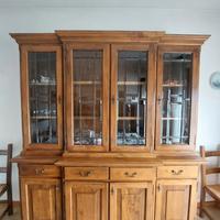 SET MOBILI SOGGIORNO SALA DA PRANZO VETRINA TAVOLO