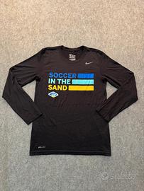 Maglia a maniche lunghe Nike Beach soccer nera S