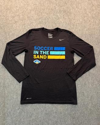Maglia a maniche lunghe Nike Beach soccer nera S