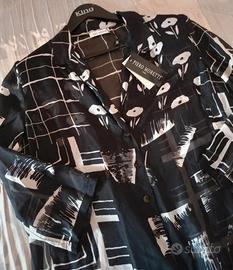 Camicia elegante velata in seta di georgette 