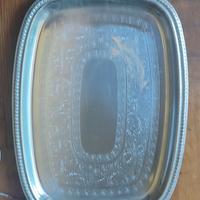 Acciaio inox Vassoio cesellato 