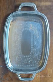 Acciaio inox Vassoio cesellato 