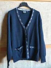 Cardigan vintage blu
