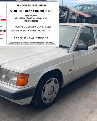 RICAMBI USATI MERCEDES 190E (W201)