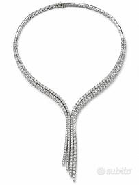 Collier oro bianco e brillanti