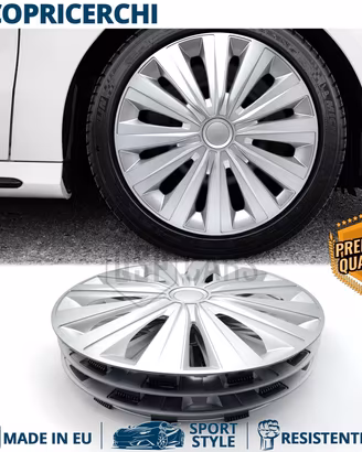Copricerchi per FIAT da 15 Coppette Silver