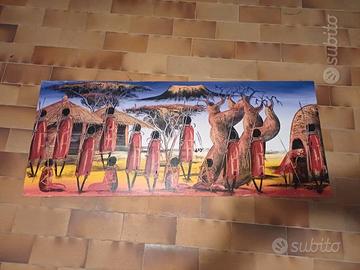 Quadro africano 150x60 cm